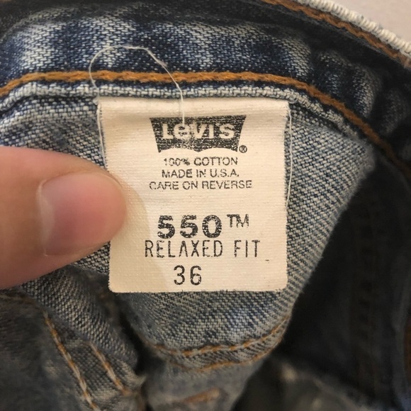 Levi’s 550 Relaxed Fit Denim Medium Wash Jean Shorts - 36 - Picture 5 of 6